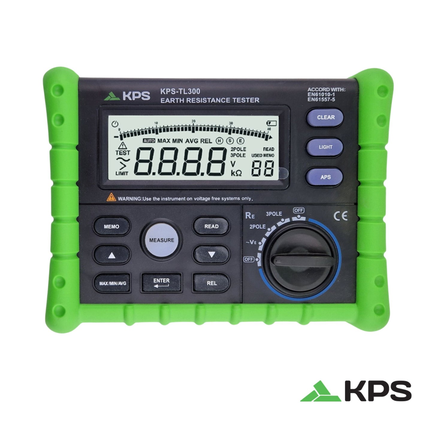 KPS TL300 Earth Resistance Tester CAT III 300V